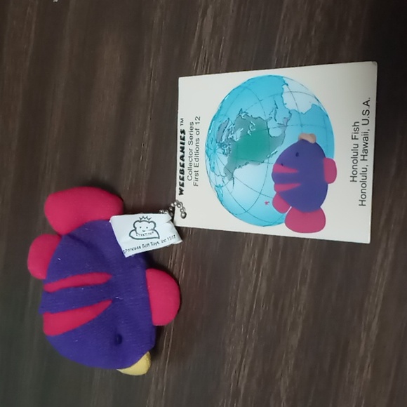 Weebeanies Honolulu Fish Keychain 1997 Princess Soft Toys NWT - Picture 2 of 5